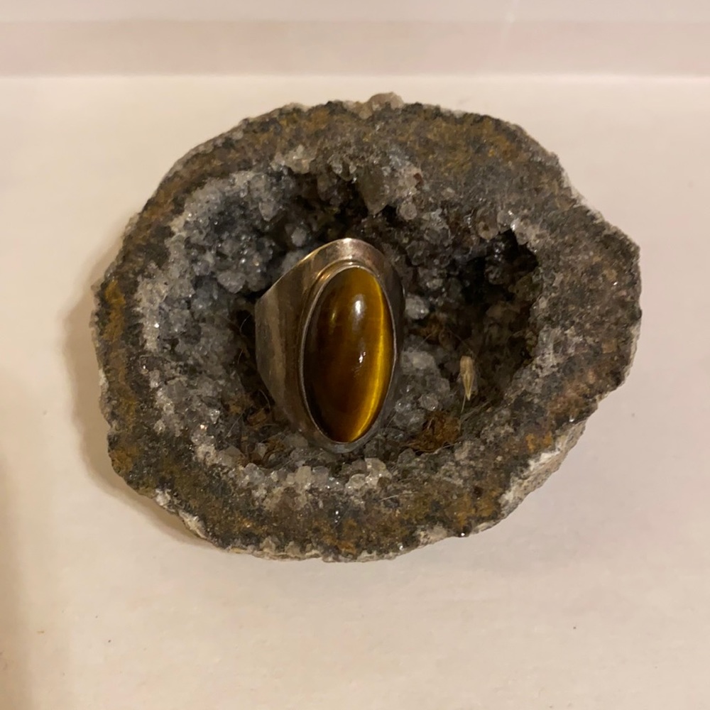 Sterling silver jasper ring